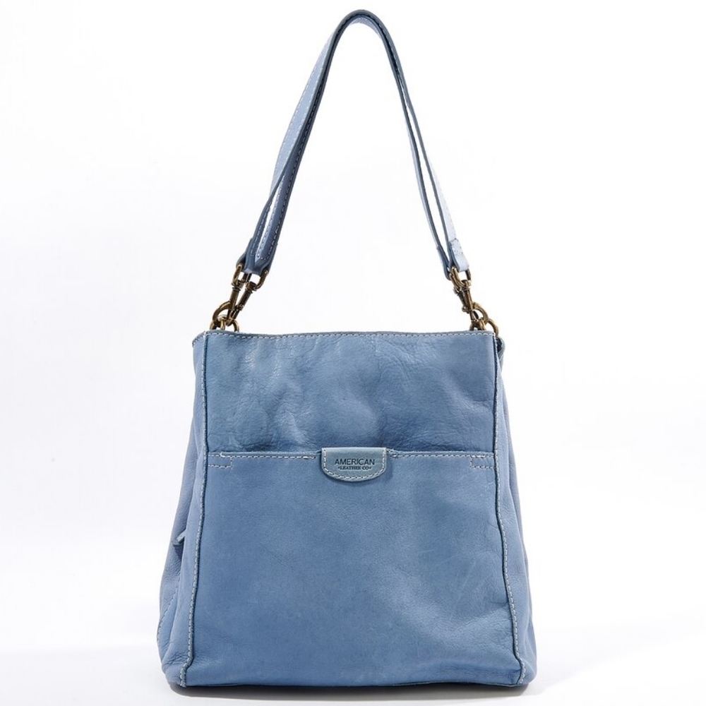 American Leather Co. Austine Triple Entry Bucket Bag